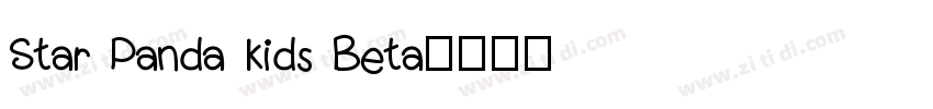 Star Panda Kids Beta字体转换